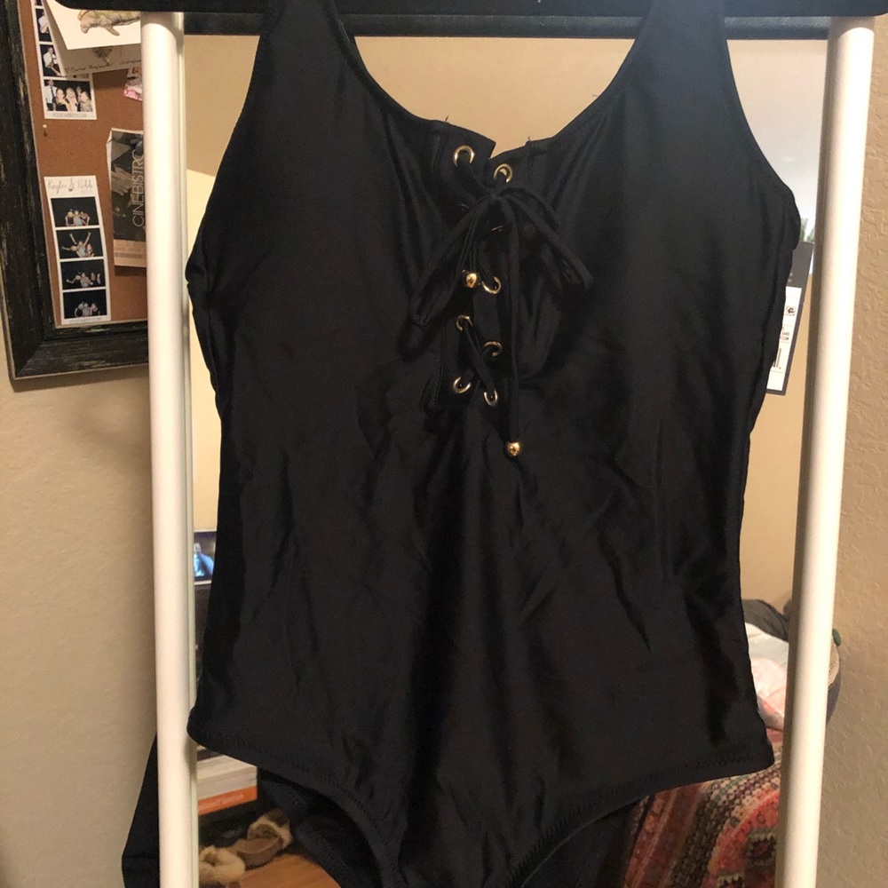 Black One-Piece Swimsuit